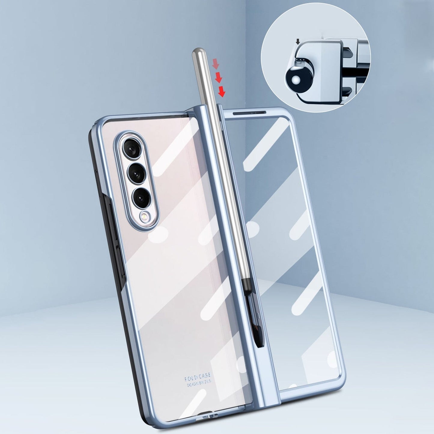 Clear Hinge Protection Case For Samsung Galaxy Z Fold 3