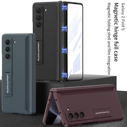 Magnetic Hinge Glass Back Case for Samsung Galaxy Z Fold 5