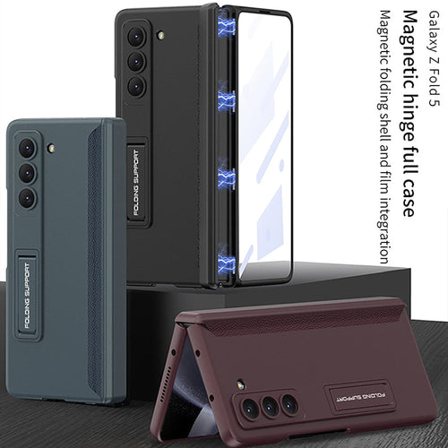 Magnetic Hinge Glass Back Case for Samsung Galaxy Z Fold 5