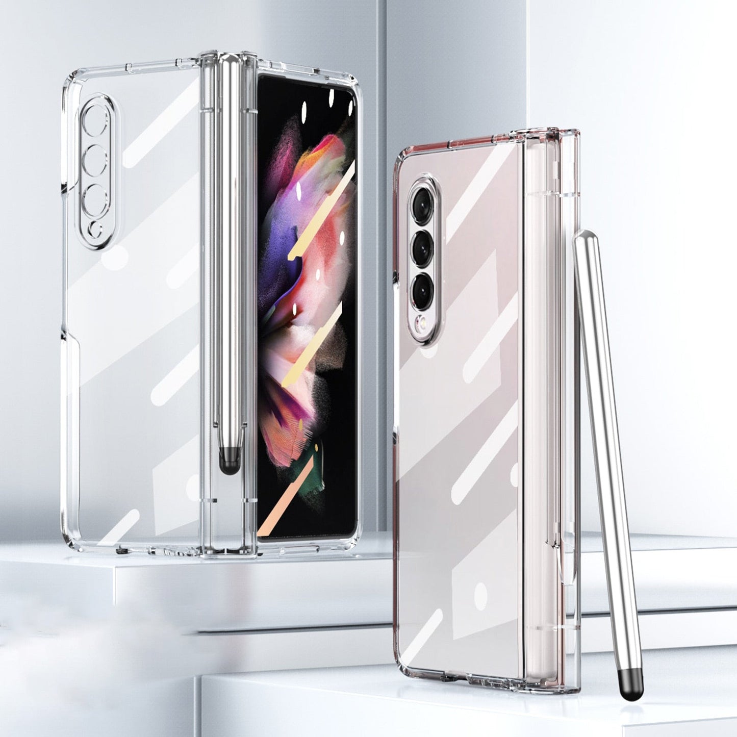 Clear Hinge Protection Case For Samsung Galaxy Z Fold 3