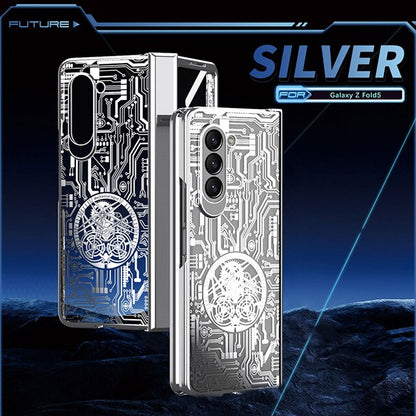 Mechanical Hinge Star Plating Case for Samsung Galaxy Z Fold 5