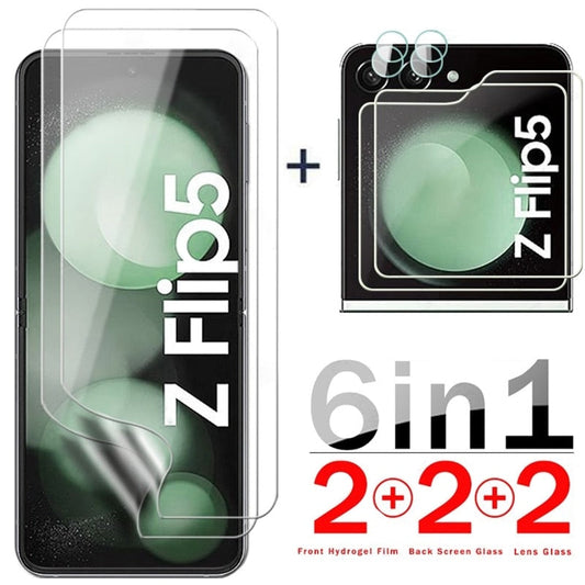 6in1  Camera and Screen Protection for Samsung Galaxy Z Flip 5