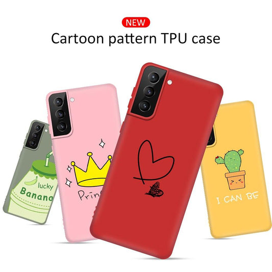 Cute Silicone Soft Matte Protective Case