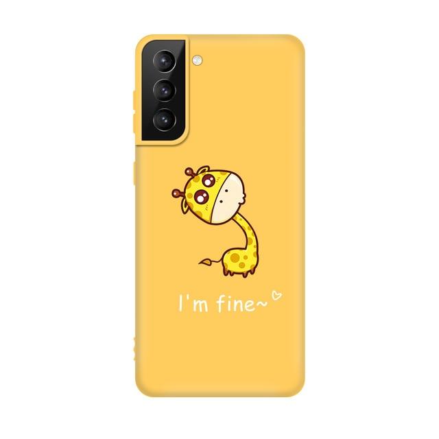 Cute Silicone Soft Matte Protective Case