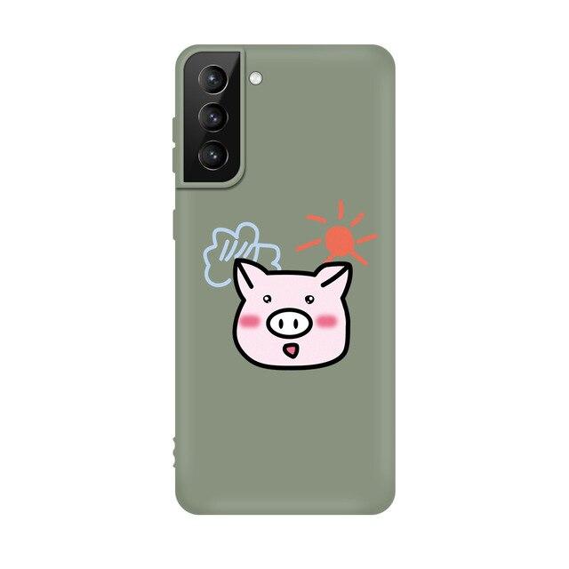 Cute Silicone Soft Matte Protective Case